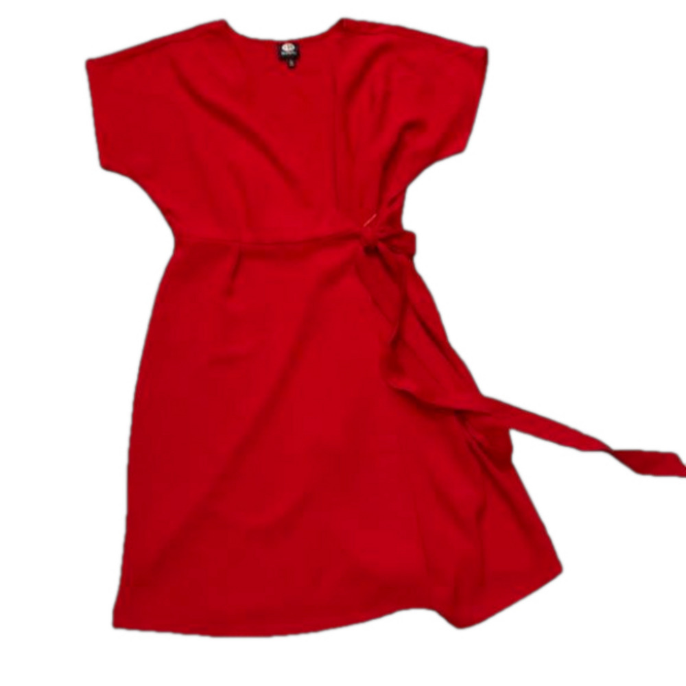 Bobeau Small red wrap dress